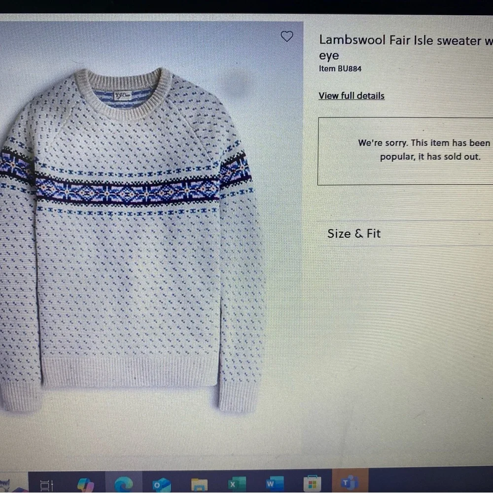 J. Crew Striped Knit Sweater - Cream and Blue